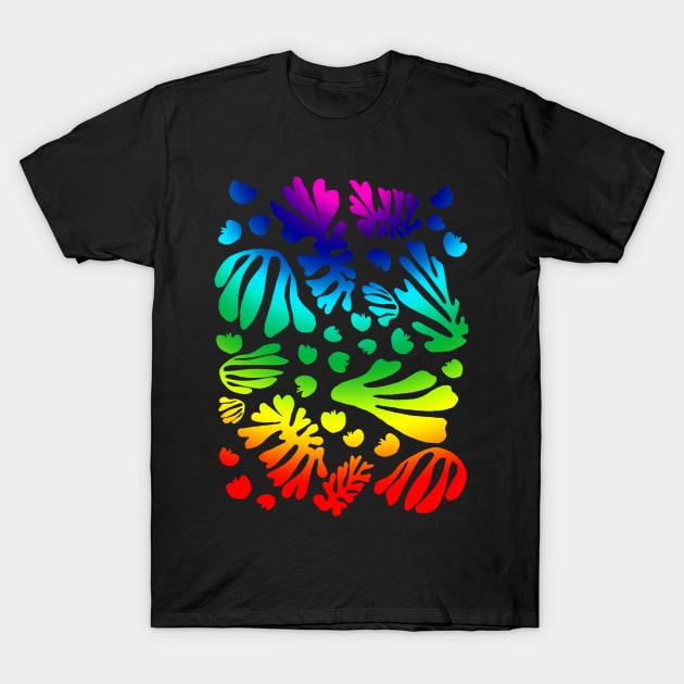 Rainbow Matisse T-Shirt by RockettGraph1cs